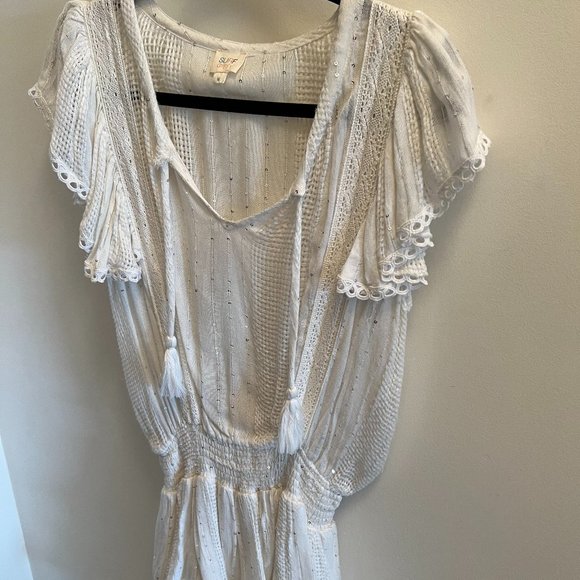 Surf Gypsy Crochet Dress - White Sparkle - Picture 5 of 9